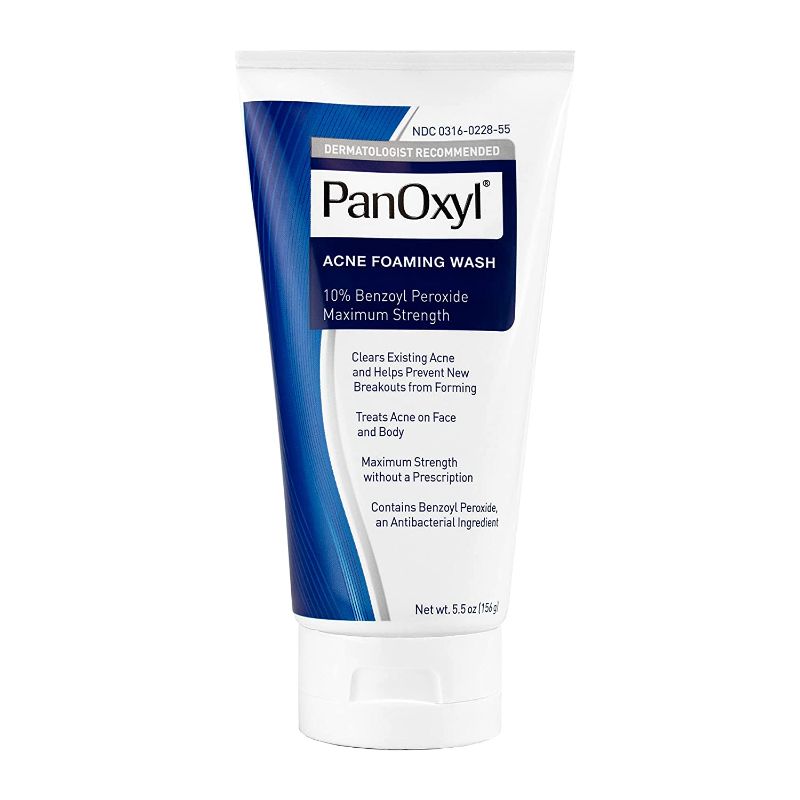 Photo 1 of 3PACK - PanOxyl Acne Foaming Wash Benzoyl Peroxide 10% Maximum Strength Antimicrobial, 5.5 Oz (BEST BEFORE 2023) 
