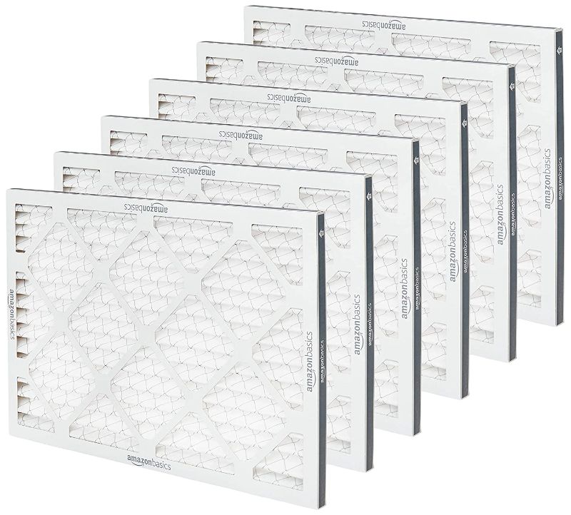 Photo 1 of Amazon Basics Merv 11 AC Furnace Air Filter - 14'' x 20'' x 1'', 6-Pack
