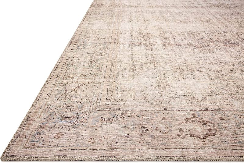 Photo 1 of Amber Lewis x Loloi Georgie Collection GER-02 Ocean / Sand 5' x 7'6" Area Rug