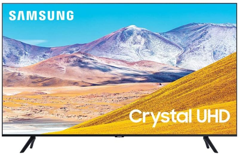 Photo 1 of  SAMSUNG 65-inch Class Crystal UHD TU-8000 Series - 4K UHD HDR Smart TV with Alexa Built-in - DAMAGED 