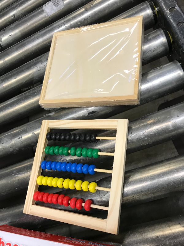 Photo 1 of Toysery Abacus for Kids Math Counters, Wooden Educational Counting Toy, Toddler Blocks Kindergarten Toys, Toddler Blocks Wooden Toys, 50 Beads and 30 Blocks, Wooden Blocks for Toddlers 1-3 Large
