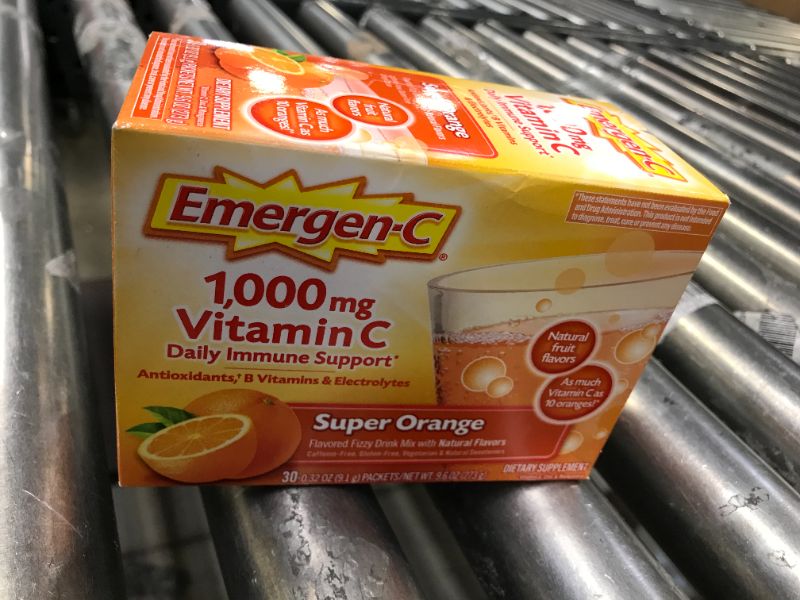 Photo 2 of Emergen-C Vitamin C Drink Mix - Super Orange - 30ct expires november 2022