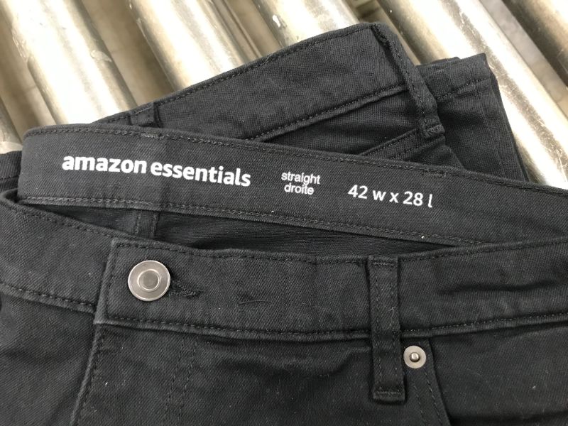 Photo 1 of amazon essentials straight droite pants 42wx28l
