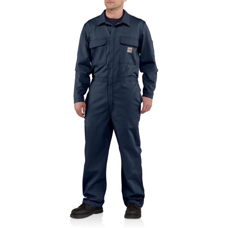 Photo 1 of Carhartt 101017 FR Traditional Twill Coverall - Dark Navy-- 42 regular
