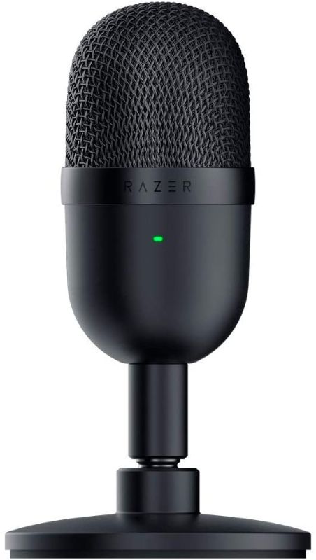 Photo 1 of Razer Seiren Mini USB Streaming Microphone: Precise Supercardioid Pickup Pattern - Professional Recording Quality - Ultra-Compact Build - Heavy-Duty Tilting Stand - Shock Resistant - Classic Black
