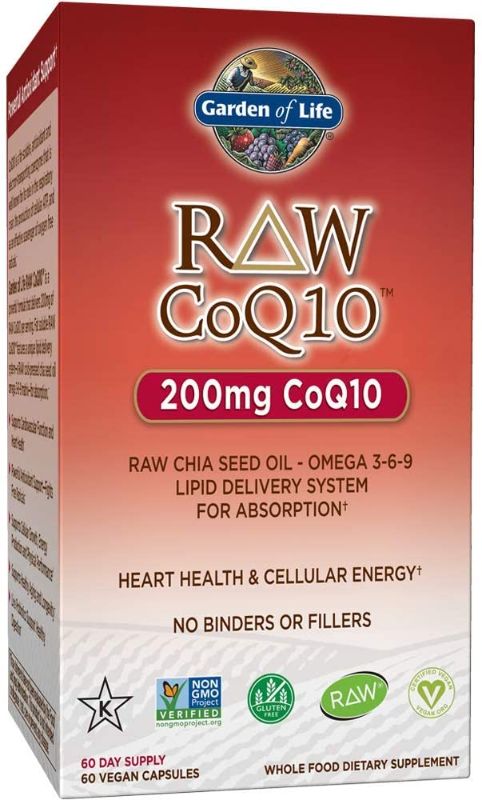 Photo 1 of Garden of Life Vegetarian Omega 3 6 9 Supplement - Raw CoQ10 Chia Seed Oil Whole Food Nutrition with Antioxidant Support, 60 Count
