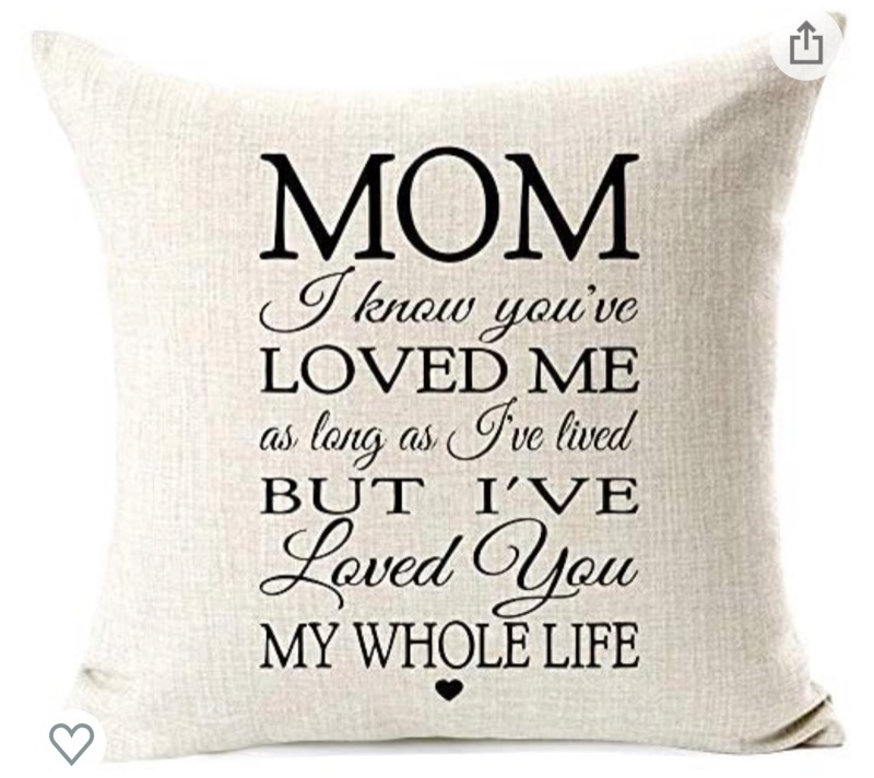 Photo 1 of 963RW Best Wishes to MOM I Know You've Loved me as Long as I've Lived, Blessing Mom Gifts Cotton Linen Throw Waist Pillow Case Decorative Cushion Cover Pillowcase for Sofa Bed Car 18 x 18 Inch