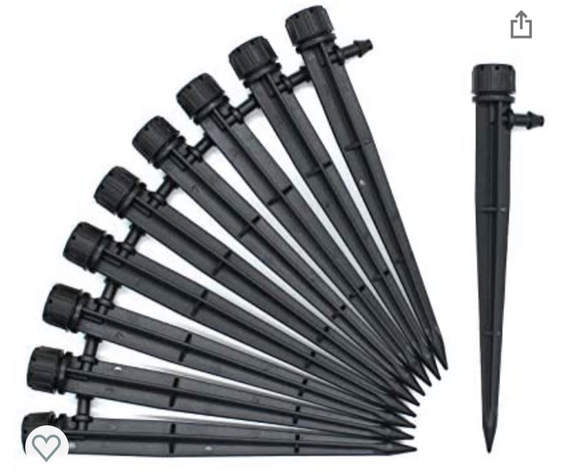 Photo 1 of ZUNTENG Adjustable Irrigation Drippers,50 Pcs Drip Emitters,Drip Irrigation Perfect for 4/7mm Tube PE Pipe,Adjustable 360 Degree Water Flow Drip Irrigation Emitters for Watering System