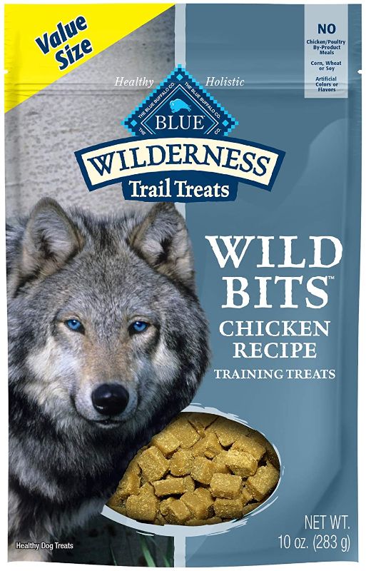 Photo 1 of Blue Buffalo Wilderness 100% Grain-Free Wild Bits Chicken Recipe Dog Treats - 4oz