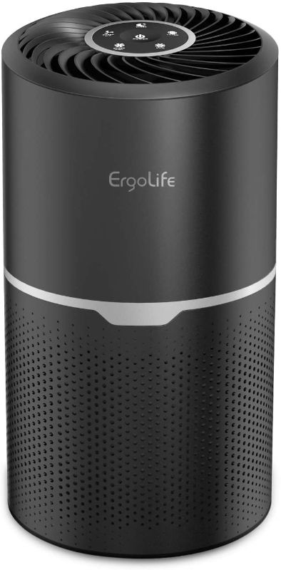 Photo 1 of ERGO LIFE Air Purifier for Allergies with True HEPA and Carbon Filter UV Light Sanitizer + Ionizer Eliminates 99.98% Allergens, Germs, Virus, Dust, Smoke, Dander, Quiet Air Purifier for Home
