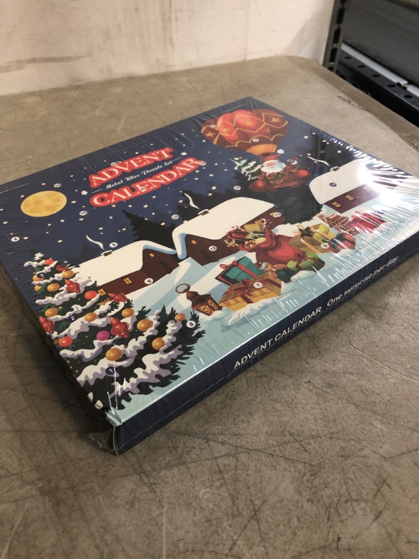 Photo 1 of Advent Calendar 2021 - Christmas Countdown Calendar Gift Box with 24 Brain Teaser Puzzles Toys for Xmas Countdown Holiday Kids Adults Challenge
