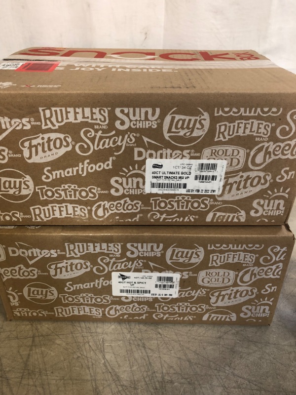 Photo 1 of 40 CT HOT & SPICY CHIPS BB JUL 13 2021 / 40 CT SNACK MIX VP FEB 22 2022