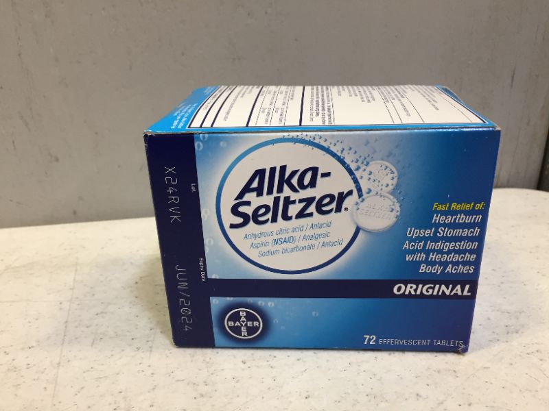 Photo 2 of Alka Seltzer Heartburn Relief and Pain Relief Antacid Tablets – 72 Ct  exp date 06-2024