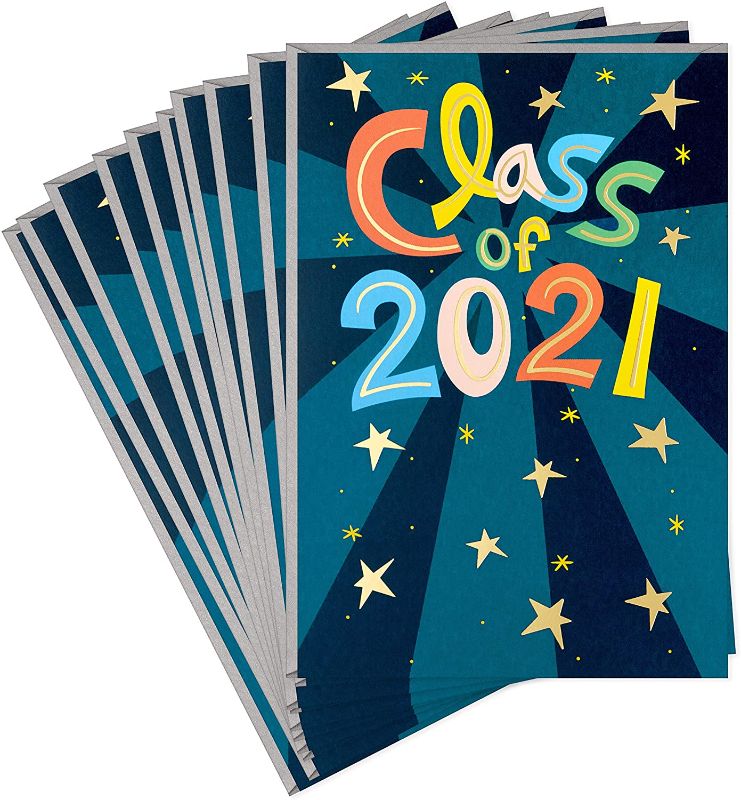 Photo 1 of Hallmark 2021 Pack of 10 Graduation Cards with Envelopes (Amazing, Remarkable You)