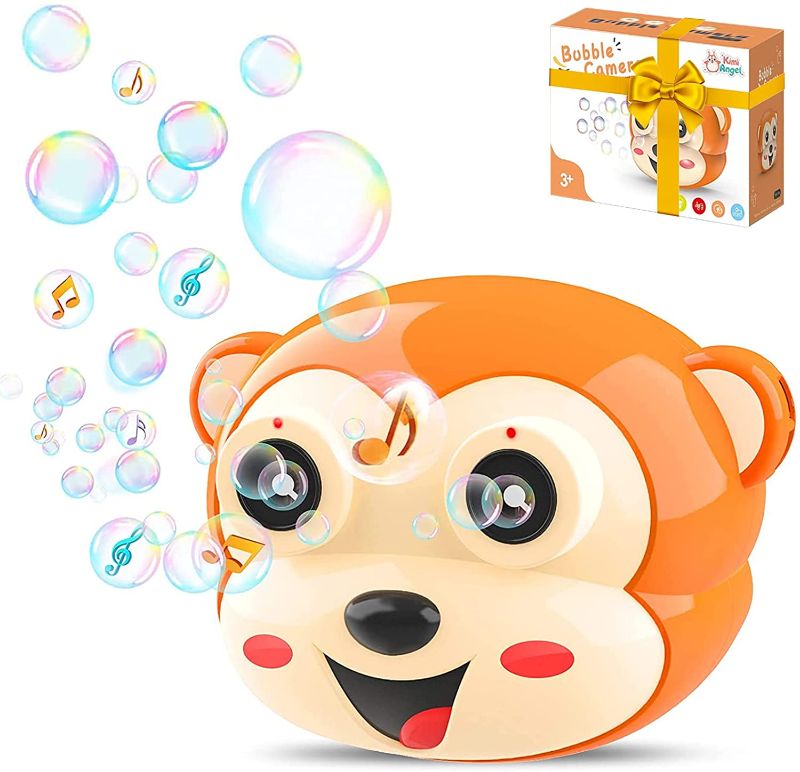 Photo 1 of Bubble Machine for Kids, Kimiangel Rechargeable Bubbles Makers for Toddlers, Automatic Blower Wand Best Gifts for Girls/Indoor/Parties/Birthday/Lawn 1000+ Per