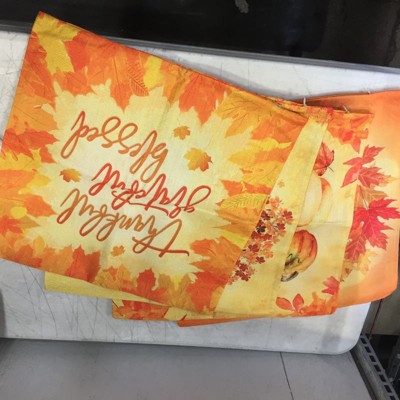 Photo 2 of Aligree Fall Pillow Covers 18x18 Inch Set of 4 For Thanksgiving Decorations&Fall Home Decor/Autumn Decor/Pumpkin Leaves Theme Farmhouse Decorative Throw Pillow Covers for Sofa Couch/Outdoor Decoration