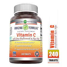 Photo 1 of Amazing Formulas Vitamin C with Rose Hips and Citrus bioflavonoids 240 Tablets (Non-GMO,Gluten Free) - Promotes Immune Function* - Supports Healthy Aging* - Supports Overall Health & Well-Being EXP 4/22