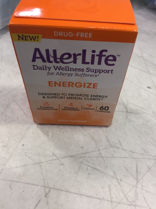 Photo 2 of AllerLife Energize Capsules, Daily Allergy Supplements & Energy Support, 60-Count