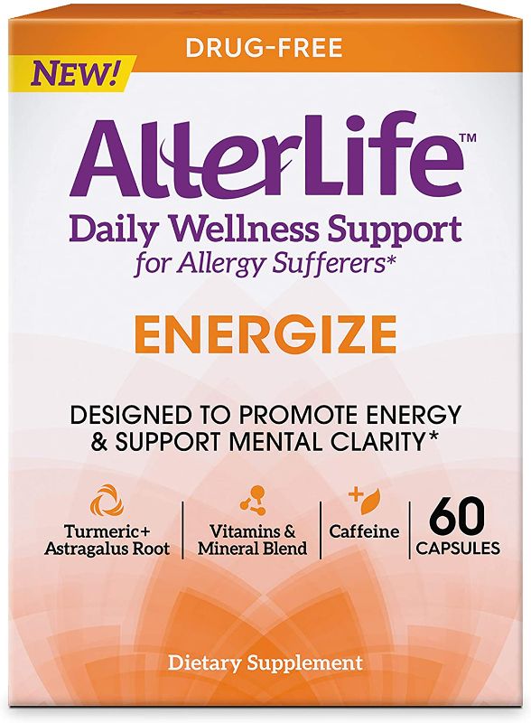 Photo 1 of AllerLife Energize Capsules, Daily Allergy Supplements & Energy Support, 60-Count