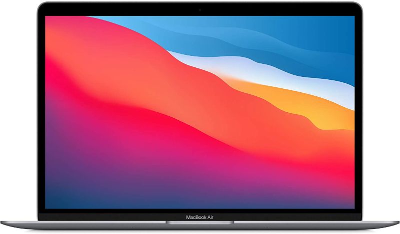 Photo 1 of 2020 Apple MacBook Air Laptop: Apple M1 Chip, 13” Retina Display, 8GB RAM, 256GB SSD Storage, Backlit Keyboard, FaceTime HD Camera, Touch ID. Works with iPhone/iPad; Space Gray