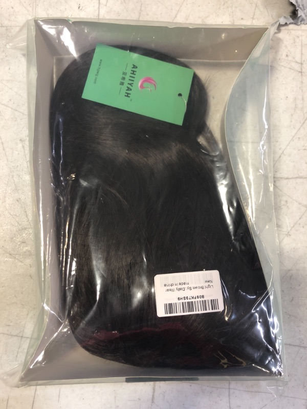 Photo 1 of Brown Wig Bob Headline Natural Looking Short Shoulder Length Wig Cosplay Daily Use Synthetic Heat Resistant for Women Girl
