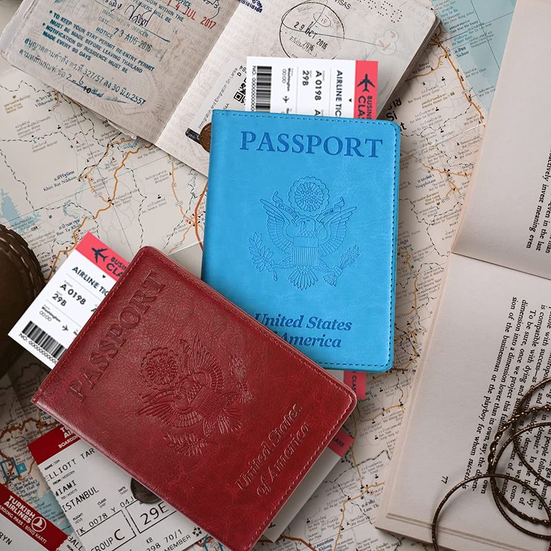 Photo 1 of JEMOSH PASSPORT COVER WITH VACCINE CARD HOLDER PORTABLE(2)