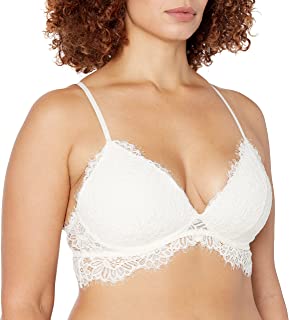 Photo 1 of Mae Women's Lightly Padded Eyelash Lace Bralette, Ivory