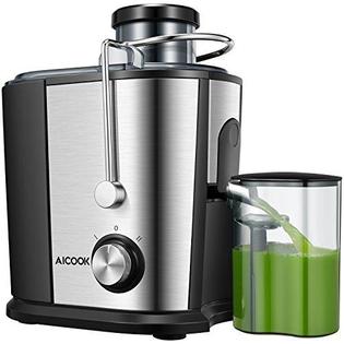 Photo 1 of AICOOK Juicer Wide Mouth Juice Extractor, BPA Free Compact Fruits & Vegetables Juicer, Dual Speed Centrifugal with Anti-drip Function, Stainless Steel, Easy to Clean