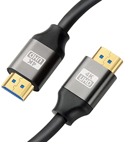 Photo 1 of k life 4k hdmi cable 6 ft, 26awg hdmi cord, 18gbps hdmi 2.0 cable black