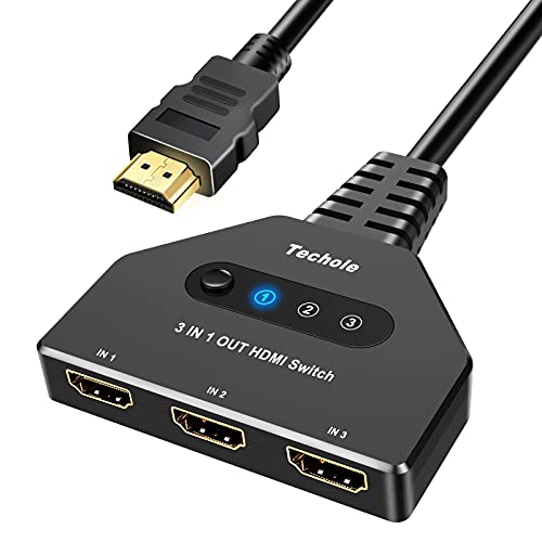 Photo 1 of HDMI Switch 4K - Techole HDMI Switcher 3 in 1 Out HDMI Splitter