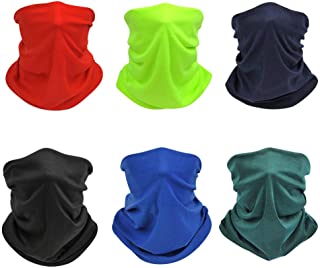 Photo 1 of 6 Pcs Neck Gaiter Dust Face Cover mask Quickly Dry Breathable Bandana Scarf Masks for Men and Women