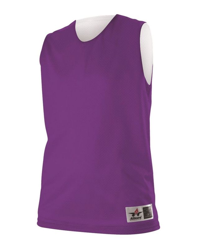 Photo 1 of Alleson Athletic Women Reversible Tank, Purple/White, XL