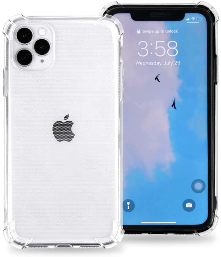 Photo 1 of LITTLETREE Clear Compatible with iPhone 12 Pro Max Case (2020)-Slim Anti-Scratch Full-Body Shockproof Protective Transparency Soft TPU Cover Case, 6.7-Inch