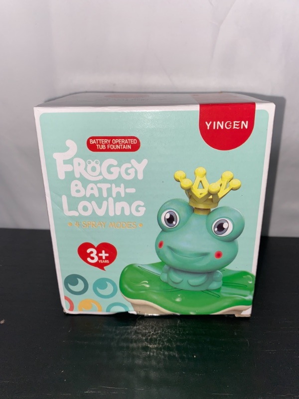 Photo 1 of YINGEN Froggy Bath-Loving Battery Operated Tub Fountain