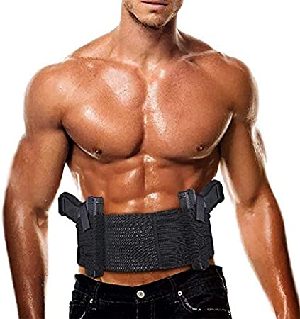 Photo 1 of quanlei Belly Band Holster for Concealed Carry, Right and Left Hand Draw for Women Men; Fits Glock, Ruger LCP, M&P Shield, Sig Sauer, Ruger, Kahr, Beretta, 1911, etc, 37.4 inches