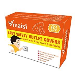 Photo 1 of VMAISI 62 Pieces Outlet Covers Child-Proof Plug Protector - Baby Proofing Electrical Safety Outlet Plugs