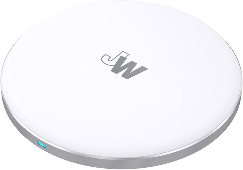 Photo 1 of Just Wireless Qi Wireless Charger 5W/1A Qi Certified Phone Charger - Apple iPhone Xs, XS Max, XR, X, 8, 8 Plus and Android (Samsung Galaxy S8, S8+, Note 8, S7, S7 Edge, S6, S6 Edge) - White