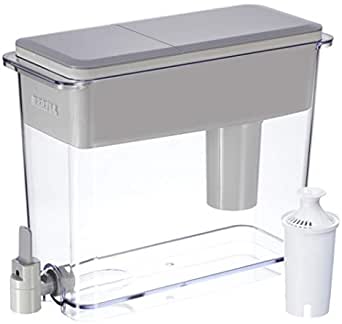 Photo 1 of Brita Extra Large 18 Cup Filtered Water Dispenser with 1 Standard Filter, Made without BPA, UltraMax, Gray