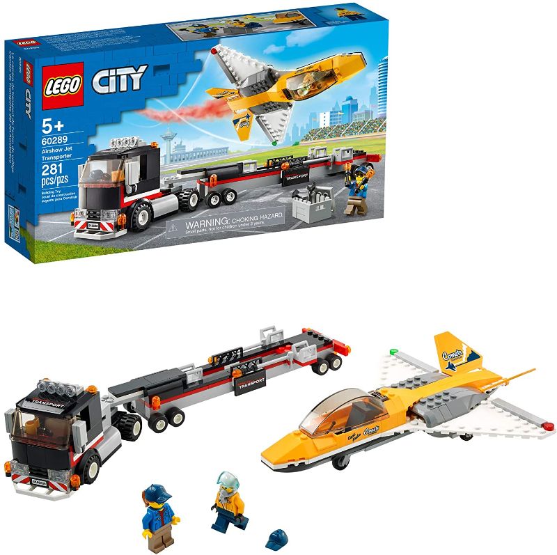 Photo 1 of LEGO City Airshow Jet Transporter 60289 Building Kit; Fun Toy Playset for Kids, New 2021 (281 Pieces)