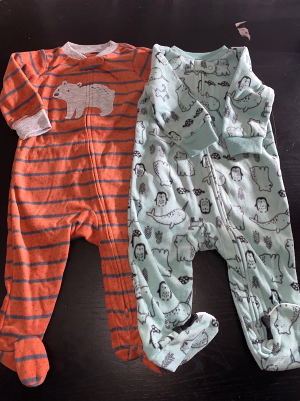 Photo 1 of Simple Joys by Carter's Baby 2-Pack Cotton Footed Sleep and Play, ,3-6 Months