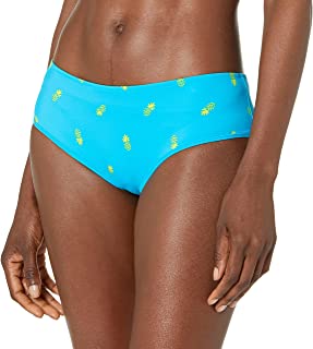 Photo 1 of Amazon Essentials Women's Hipster Bikini Swimsuit Bottom, Blue Pineapple
