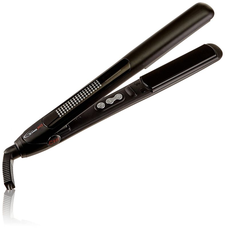 Photo 1 of CHI Onyx Euroshine 1" Straightening Hairstyling Iron With 4" Extended Plates, Black