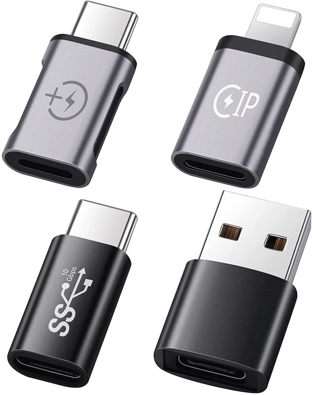 Photo 1 of USB to USB C ,Type C Female to USB Male ,Type C Male to Type C Female ,Compatible iPad, Samsung Galaxy, iPhone 11 12 Pro, Laptop, PC, Power Bank and More Type C Devices (MISSING SS)