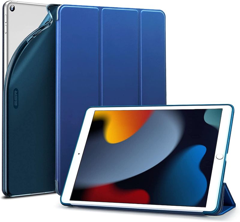 Photo 1 of esr for ipad 7th generation hard back cover case, blue