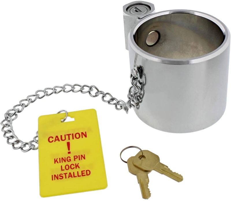 Photo 1 of BISupply Semi Trailer King Pin Lock - Anti Theft 5th Wheel Hitch Locking Pin Kingpin Hitch Lock for RVs or Trailers