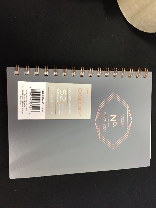 Photo 2 of Cambridge Workstyle Academic Planner 8.5 x 5.5 Gray Gem 2020-2021 1442200A30