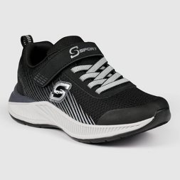Photo 1 of Boys' S Sport by Skechers Xandor Apparel Sneakers - Black/White Size 2