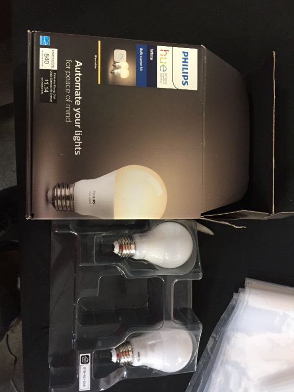 Photo 1 of Hue A19 60W Equivalent Wireless Starter Kit