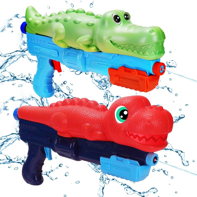 Photo 1 of Dinosaur Squirt Guns Long Range 2 Pack