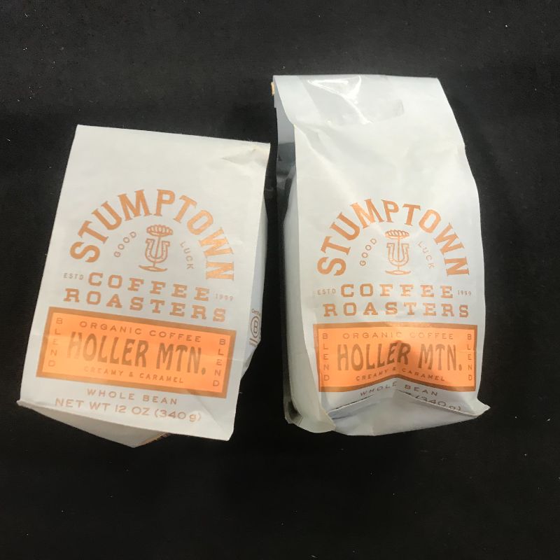 Photo 2 of 2x Stumptown Coffee Roasters, Holler Mountain Whole Bean Organic Coffee, 12 oz Bag, Flavor Notes Of Creamy Caramel
Best Before: 08/09/2021